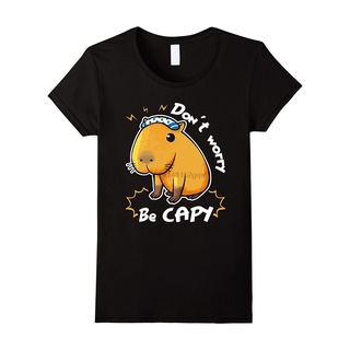 [S-5XL] เสื้อยืด พิมพ์ลาย Capybara Love สไตล์คลาสสิก สําหรับผู้ชาย
