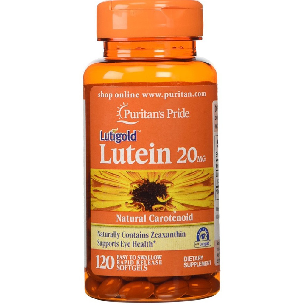 ภาพสินค้าLutein 20 mg 60/120 softgels Puritan's Pride จากร้าน iluxuryherb บน Shopee ภาพที่ 2