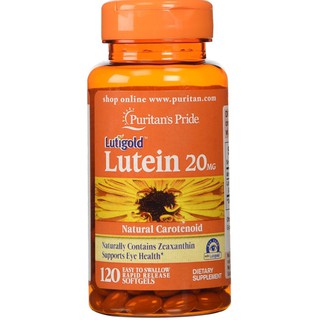 ภาพขนาดย่อของภาพหน้าปกสินค้าLutein 20 mg 60/120 softgels Puritan's Pride จากร้าน iluxuryherb บน Shopee ภาพที่ 2