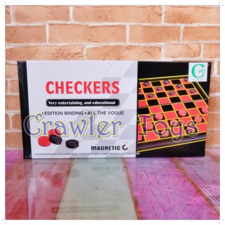 ชุดหมากฮอสไทยกระดาษ รุ่น Checkers Checkers Set เป็นแม่เหล็ก 24 ตัว ขนาดกระดาน 35.5 x 36.5 cm