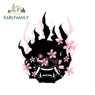 Earlfamily สติกเกอร์ไวนิล ลาย Sakura Yokai กันน้ํา กันแดด ขนาด 13 ซม. x 10.5 ซม. สําหรับตกแต่งรถยนต์ กระเป๋าเดินทาง