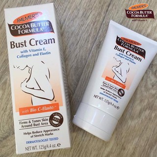 **หมดอายุปี2024** Palmer Bust cream 125g ครีมทาหน้าอกสูตรพิเศษ คืนความกระชับ และป้องกันการรอยแตกลาย