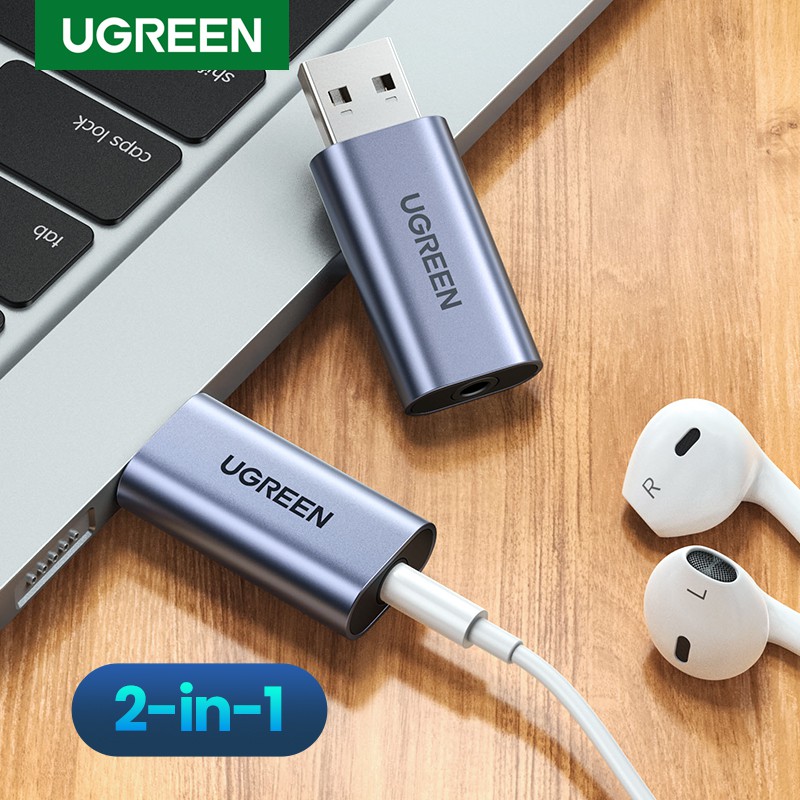 ภาพสินค้าUGREEN 2 in 1 อะแดปเตอร์การ์ดเสียงภายนอก แบบ USB จากร้าน ugreen.th บน Shopee ภาพที่ 8