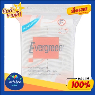 เอเวอร์กรีน สำลีแผ่น 100 แผ่น  Evergreen Cotton Pads 100 Sheets