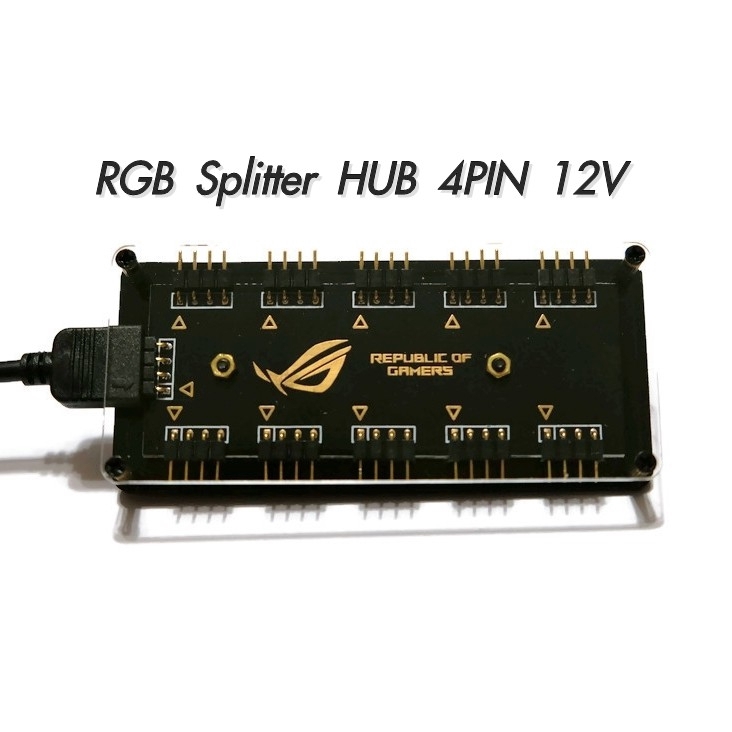 Splitter HUB ใช้ขยายช่องต่ออุปกรณ์ แบบ3pin5v และ แบบ4pin12v 10ช่องfor ...