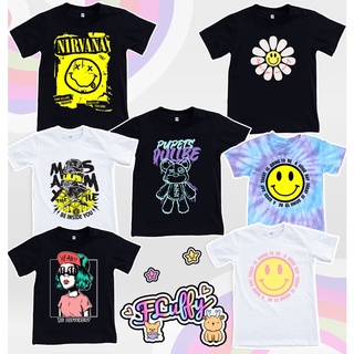 เสื้อยืดเด็ก cotton 100% ลาย smiley