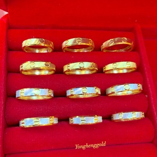 ภาพขนาดย่อของภาพหน้าปกสินค้าแหวนทองครึ่งสลึง Yonghenggold ทองคำแท้96.5%ขายได้จำนำได้ จากร้าน miukin12 บน Shopee