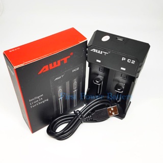 เครื่องชาร์จ AWT PC2 ของแท้เช็คโค๊ดได้ รุ่นใหม่ล่าสุด ชาร์จได้ทั้ง 1.2V และ 3.7V