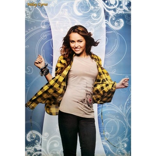 โปสเตอร์ รูปถ่าย Miley Cyrus ไมลีย์ ไซรัส 2003 POSTER 24”x35” Inch Country Pop Rock American singer V2