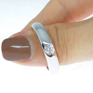 💍✨MR-01 แหวนเพชรผู้ชาย 0.25 ct. (4 mm) แหวนชาย แหวนเงินผู้ชาย เครื่องประดับผู้ชาย แหวนผู้ชาย By Mora Jewelry Diamond