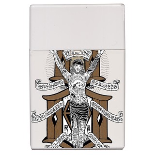กล่องใส่บุหรี่ กล่องบุหรี่ CBox สกรีนลายแบรนด์ฮิต (สีขาว)