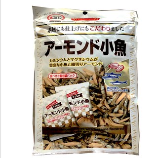 สุดยอดปลากรอบปรุงรสผสมอัลมอนด์จากญี่ปุ่น Maruesu Almond Kozakana Fish 48g.