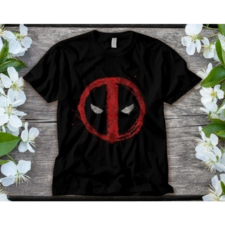 เสื้อยืดผ้าฝ้ายพิมพ์ลายขายดี เสื้อยืด พิมพ์ลายสัญลักษณ์ Marvel Deadpool สไตล์ฮิปฮอป เรโทร สีแดง สําหรับของขวัญ