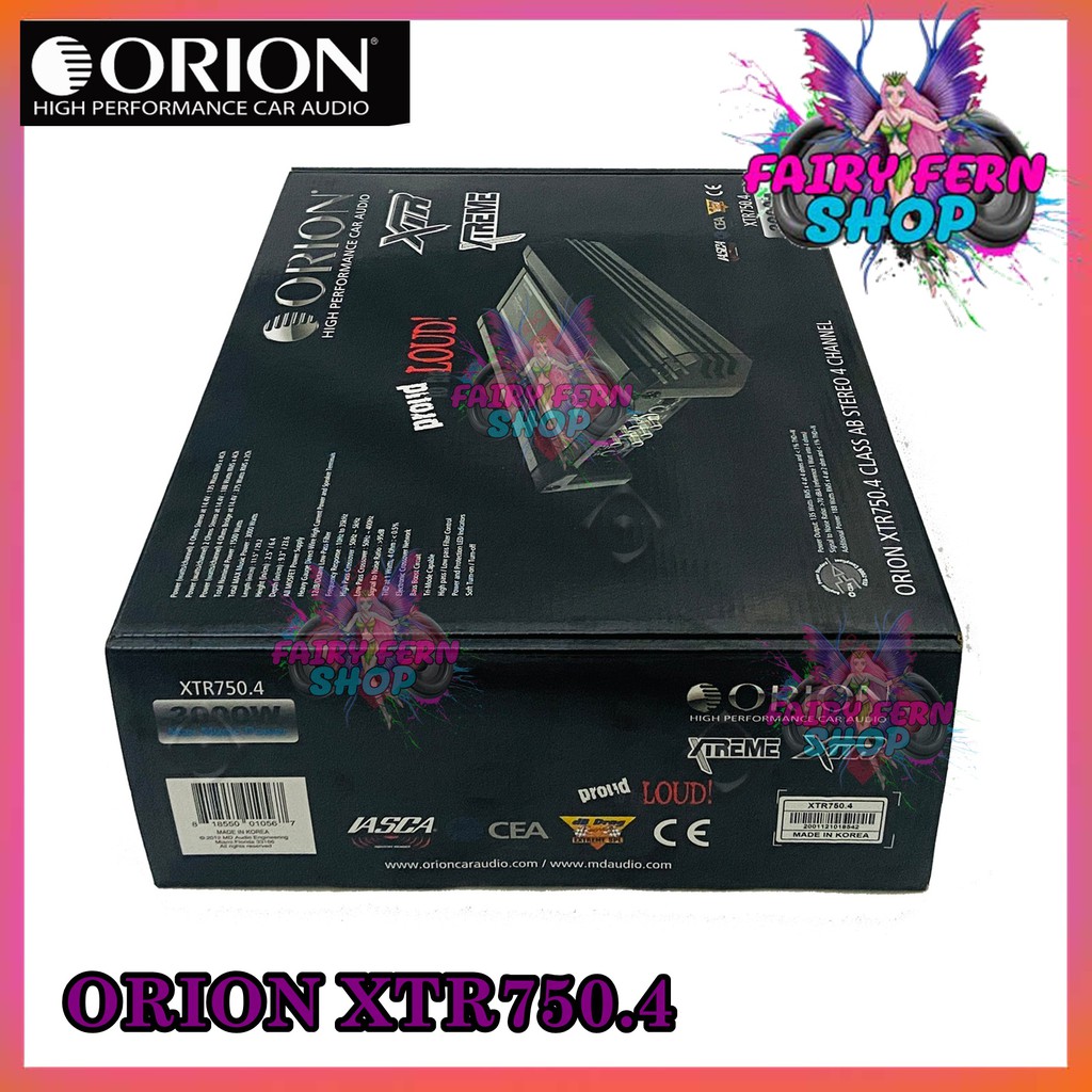 orion-xtr-รุ่น-xtr750-4-แอมป์ขยายเสียง-4ชาแนล-3000-วัตต์-ความถี่-10000-35000เฮิร์ต-เพาเวอร์แอมป์รถยนต์สัญชาติอเมริกัน