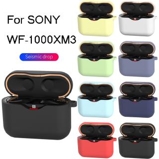 🌟3C🌟 SN00 Case For SONY WF-1000XM3 Earphone Accessories Charging Box Cover Case For SONY WF 1000 XM3 TPU Soft Shell with Anti-lost Hook