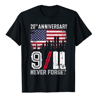 เสื้อยืด พิมพ์ลาย Never Forget 9/11 20Th Anniversary Patriot Day สําหรับผู้ชายS-5XL