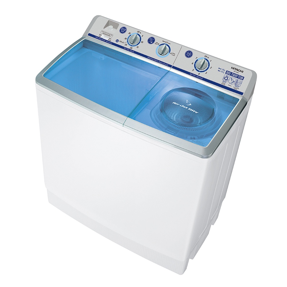 hitachi-เครื่องซักผ้า-2-ถัง-twin-tub-รุ่น-ps-140wj1-14-กก-สีบลู