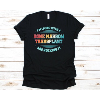 เสื้อยืด พิมพ์ลาย IM Living With A Bone Marrow Transplant And Rocking It สําหรับผู้ชาย