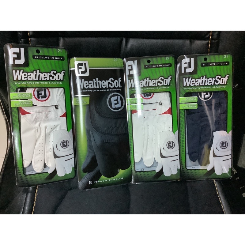ภาพหน้าปกสินค้าถุงมือกอล์ฟ WeatherSof FootJoy by TITLEIST Real Real หนัง PU แข็งแน่นกระชับมือ จากร้าน shoping_player บน Shopee