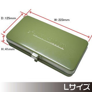 กล่องเครื่องมือเหล็กสีเขียวทหาร L ( Metal Case Army Green Large )