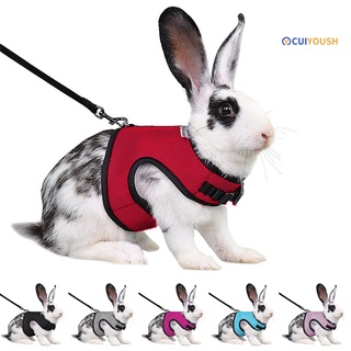 (CYS) ชุดเสื้อกั๊ก ผ้าตาข่าย แบบนิ่ม ปรับได้ สําหรับสัตว์เลี้ยง หนูแฮมสเตอร์ กระต่าย