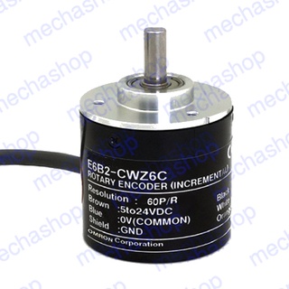 เอ็นโค้ดเดอร์  โรตารี่เอ็นโค้ดเดอร์ E6B2CWZ6C Rotary Encoder E6B2-CWZ6C (60/360/1000/2000P/R) 5-24V  ABZ