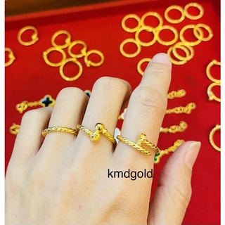 ภาพหน้าปกสินค้าKMDGold (ใหม่มาแรง)แหวนทองครึ่งสลึง สุดเก๋ ลายตะปู/ลายเกลียว ทองแท้พร้อมใบรับประกัน ซึ่งคุณอาจชอบสินค้านี้