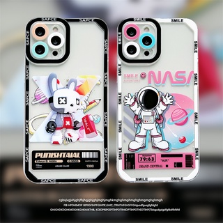 เคสโทรศัพท์มือถือแบบนิ่ม ใส ลายนักบินอวกาศ สําหรับ OPPO A15 A15S A3S A12E A5S A7 A12 F9 F11 A9 A5 2020 A53 A33 A31 A77 A57 2022 A16 A92 A52 A54 A74 5G A1K A94 A95 A93 A16K A76 A96 4G