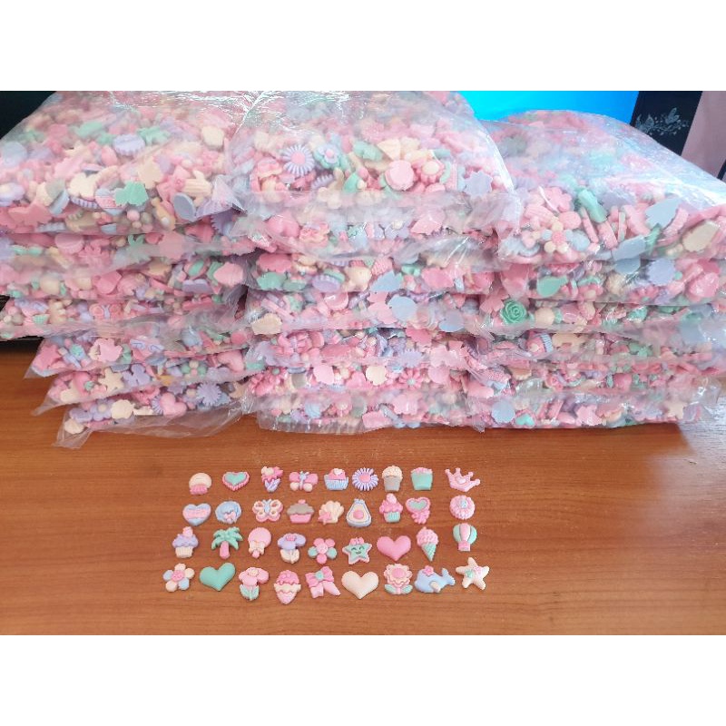 ️พร้อมส่งจากไทย ️🌼🌸เทสต็อกโล๊ะๆ เรซิ่นตกแต่งคละลายสีพาสเทล🌸🌼 Diy เรซิ่น ...