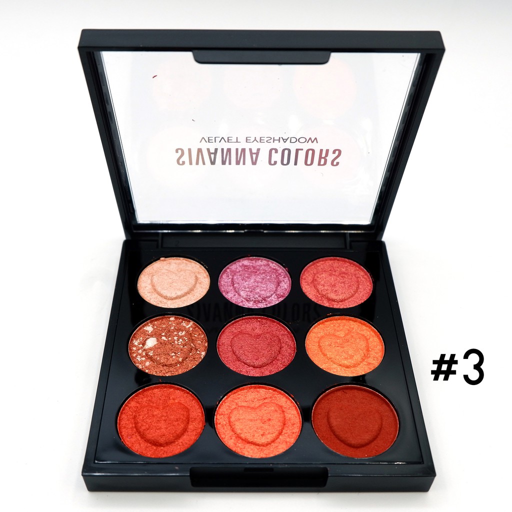 sivanna-colors-velvet-eyeshadow-8g-hf4002-ซีเวียน่า-พาเลทอายแชโดว์-เนื้อครีม-ประกายซิมเมอร์