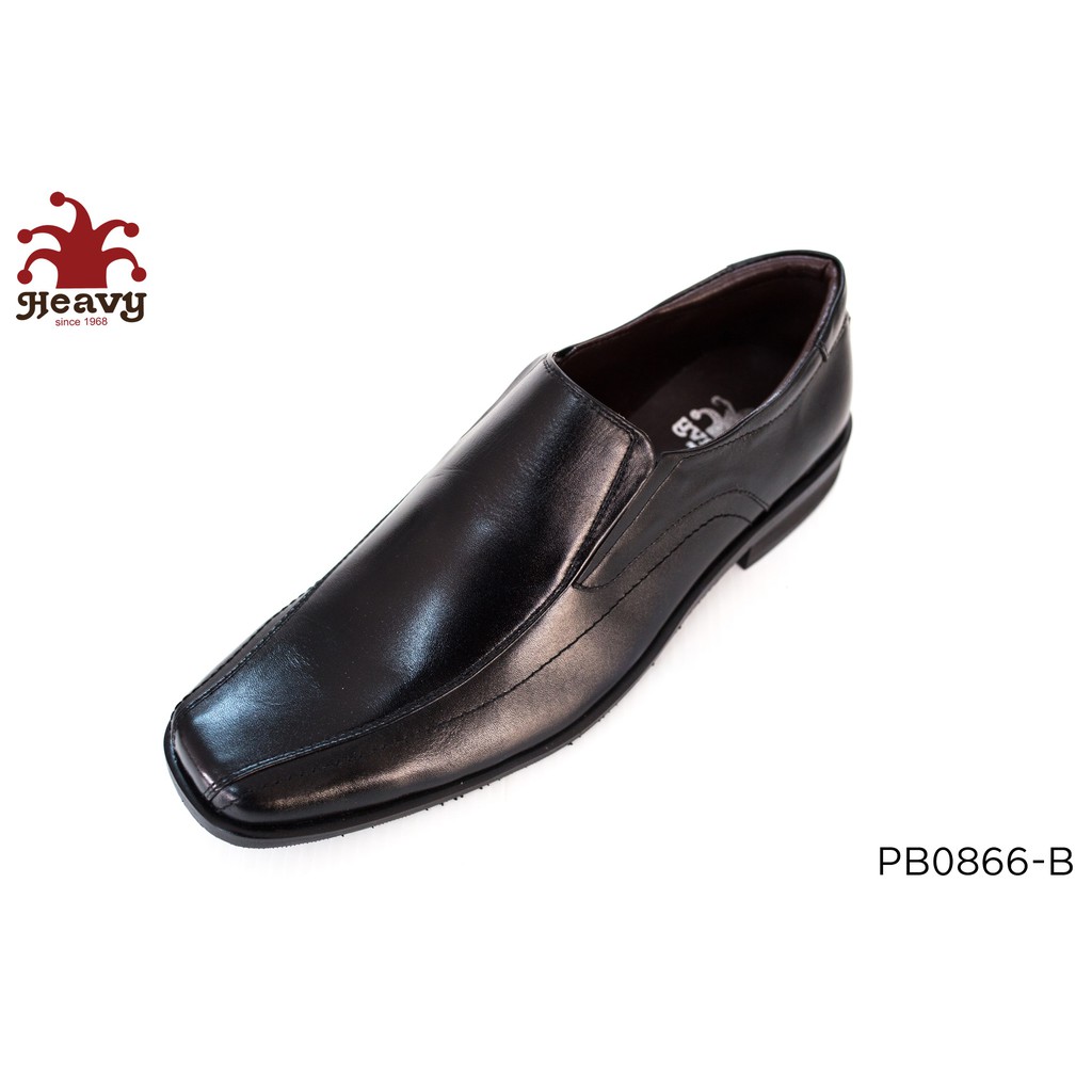 รูปภาพสินค้าแรกของHEAVY SHOESรองเท้าทางการแบบสวม PB0866 สีดำ