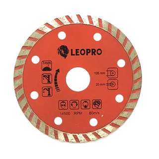 LEOPRO 612110 LP03018 ใบเพชร Turbo 4" (2in1) 105mm×20/16mm (1 ใบ/แพ็ค)