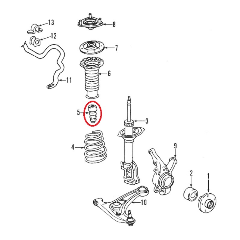 doctor-car-ยางกันกระแทกโช๊คอัพหน้า-ยางกันกระแทกโช๊ค-โตโยต้า-ยาริส-toyota-yaris-2006-2013