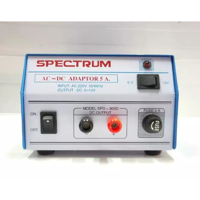 Spectrum รุ่น SPD-905D Adaptor 5A ธรรมดา AC - DC Adaptor 5A 12V หม้อ ...