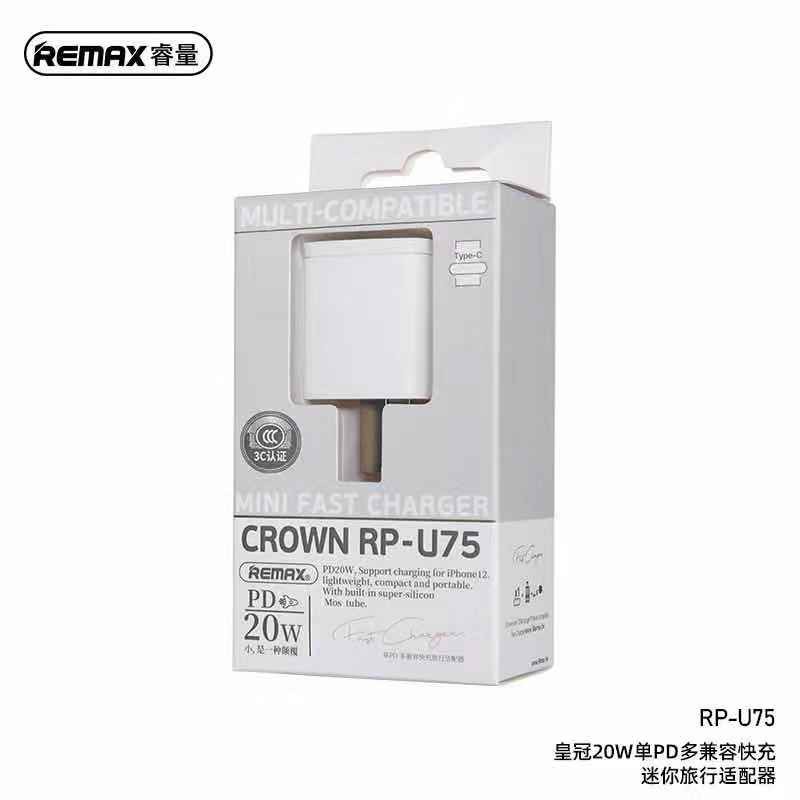 remax-rp-u75-mini-fast-charger-pd20w-ใช้สำหรับ-iphone12-และระบบแอนดรอย์-พร้อมส่ง