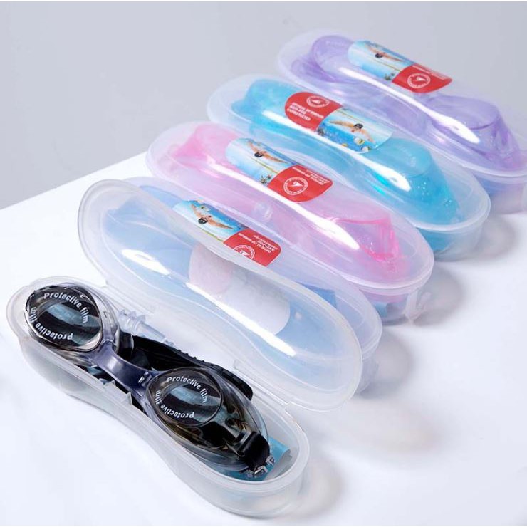 ภาพหน้าปกสินค้าแว่นตาว่ายน้ำกันน้ำสำหรับผู้ใหญ่ รหัส AAA แว่นตาว่ายน้ำ แถมกล่องใส่อย่างดี แว่นกันน้ำ ส่งทันทีจาไทย