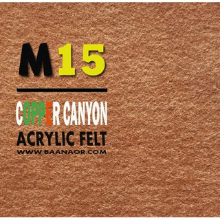 M15 ผ้าสักหลาด สองหน้า เนื้อนิ่ม ตัดแบ่งขนาดชิ้นเล็ก จำนวน 1 ชิ้น Acrylic Felt Craft Sewing Felt Fabric