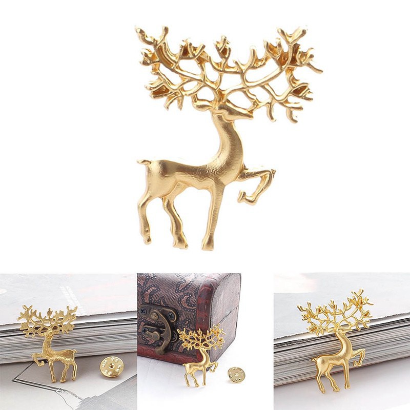 new-2018-matte-elk-brooch-retro-1pcs-art-christmas-badge