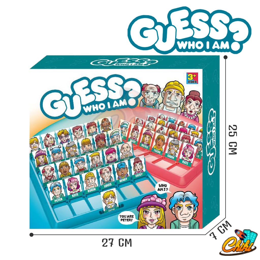 ภาพหน้าปกสินค้าWho is it Board Game - บอร์ดเกม Guess Who เกมสืบพยาน เกมนักสืบ who is it เกมหาพยาน เกมฮิต ของเล่นในtiktok จากร้าน chikitoy บน Shopee