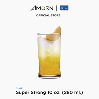 AMORN - (Ocean) S14410 Super strong [1กล่อง(12ใบ)] - แก้วซูเปอร์สตรอง แก้วโอเชี่ยนกลาส Super strong 10 oz. ( 280 ml.)