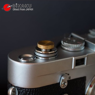 🇯🇵【Direct from Japan】NANIGASHI  Shutter Release Button (1 Pack/Gold) high-end Pure Copper Camera Shutter Button  Made-in-Japan For Leica camera M modelsBIKAKU Japan