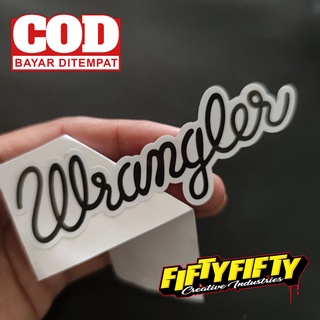 WRANGLER สติกเกอร์ พิมพ์ลายลามิเนต กันน้ํา สําหรับติดตกแต่งหมวกกันน็อค รถจักรยานยนต์