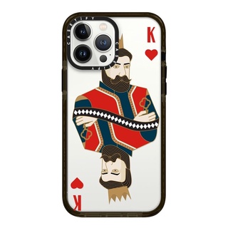 Casetify King of hearts / King and Queen romanting matching case 13 Pro Max Impact Case Color: Black