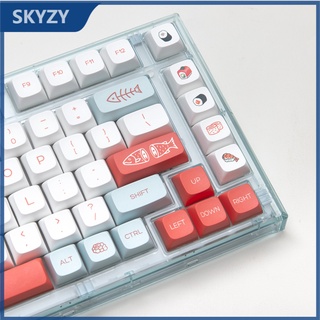 ภาพหน้าปกสินค้า140 คีย์ Salmon Keycaps XDA Profile PBT Dye Sub คีย์บอร์ดแบบกลไก Keycap ที่เกี่ยวข้อง