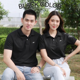 เสื้อโปโลบลูตัส Bulltus Brand สีดำล้วน เก็บเงินปลายทางได้