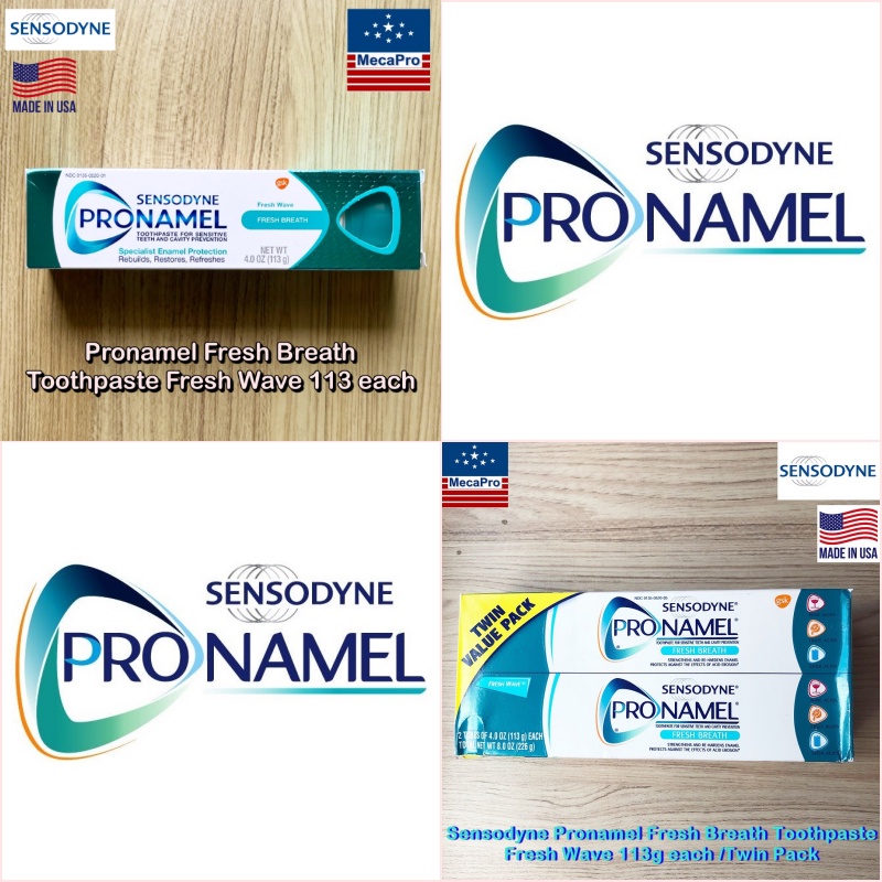 Sensodyne® Pronamel Fresh Breath Toothpaste, Fresh Wave 113g ยาสีฟัน ...