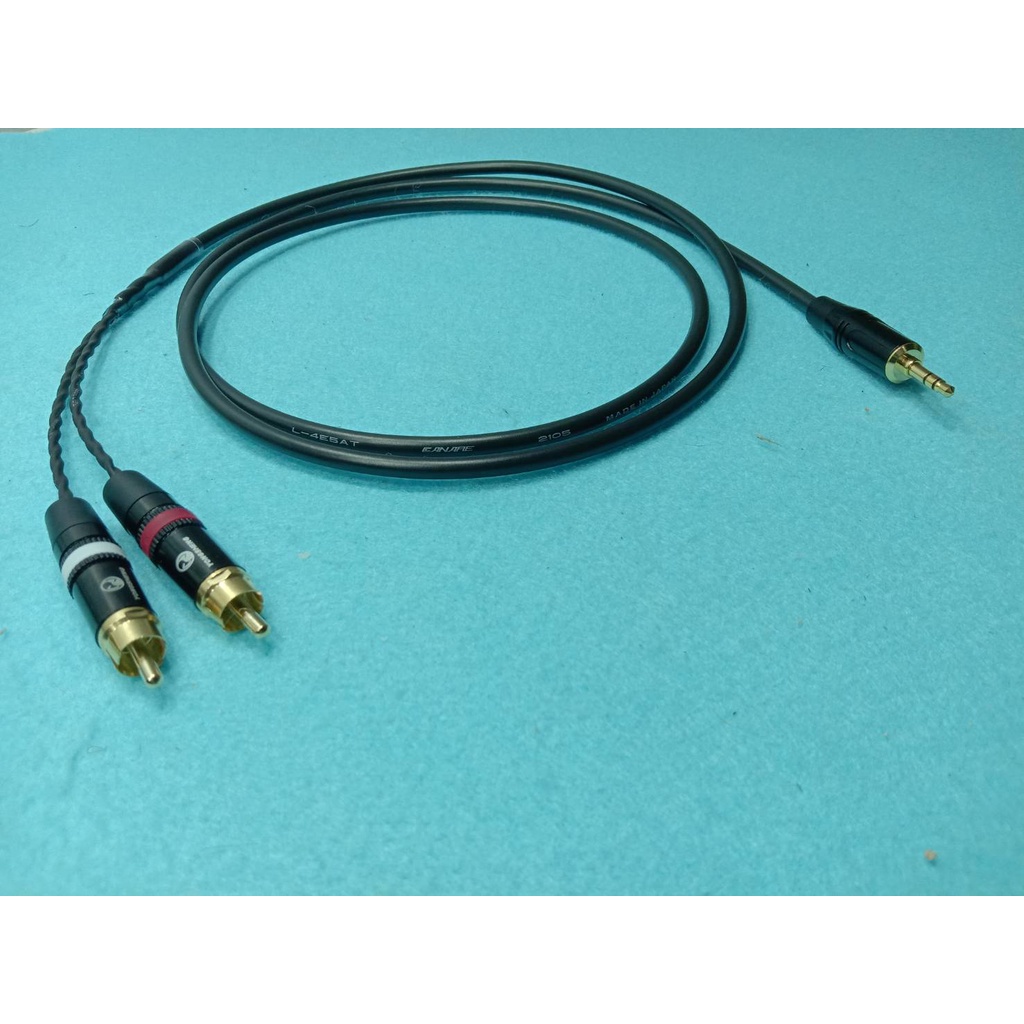 ภาพหน้าปกสินค้าสาย Aux 3.5 to RCA Canare L-4E5AT (MADE IN JAPAN) จากร้าน yosaudio บน Shopee