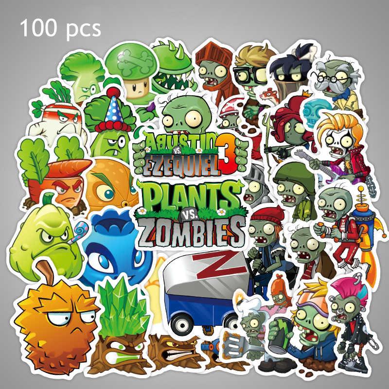 สติ๊กเกอร์ลายการ์ตูน Plants Vs Zombies 100 ชิ้น