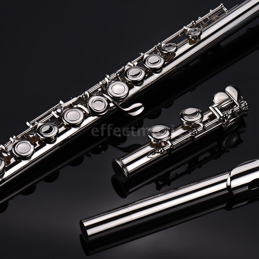 western-concert-flute-silver-plated-16-holes-c-key-cupronickel-woodwind-instrume