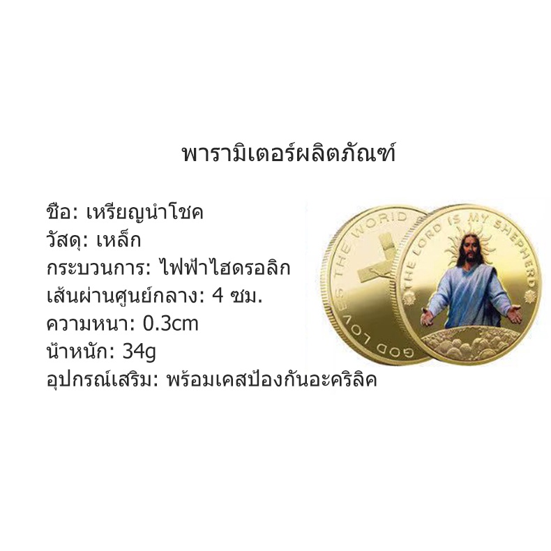 เหรียญที่ระลึกการเสด็จมาของพระเยซู-ของที่ระลึกศรัทธาทางศาสนา-เหรียญเหรียญ-เหรียญที่ระลึกโลหะคริสต์-การกำจัดแม่พิมพ์